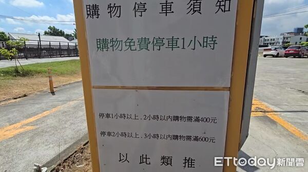 ▲▼交通局前往稽查，若水果行停車場違法情事屬實將開罰。（圖／記者高堂堯翻攝）