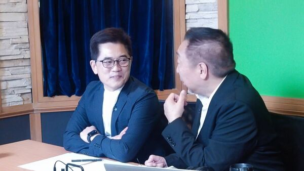 ▲國民黨祕書長黃健庭接受媒體專訪。（圖／國民黨提供）