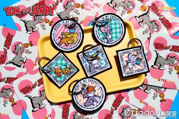 ▲▼頂呱呱聯名《湯姆貓與傑利鼠》推出全新布標鑰匙扣。（圖／翻攝頂呱呱臉書粉專）