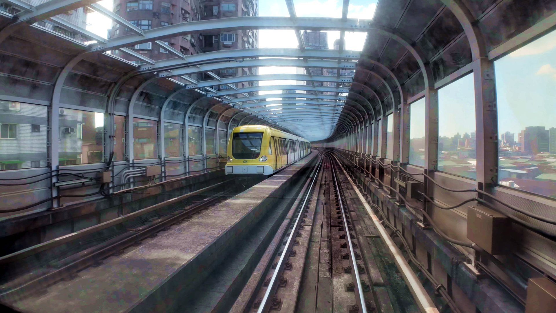 ▲▼捷運,環狀線,黃線,捷運軌道,新北環狀線。（圖／記者姜國輝攝）