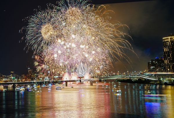 ▲迪化污水處理廠跨堤景觀平台欣賞2025大稻埕夏日節煙火,迪化污水處理廠。（圖／迪化污水處理廠提供）