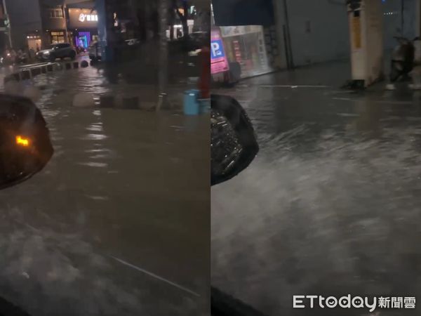 ▲▼高雄大雷雨狂轟，九如路麥當勞往北積水。（圖／記者吳奕靖攝）