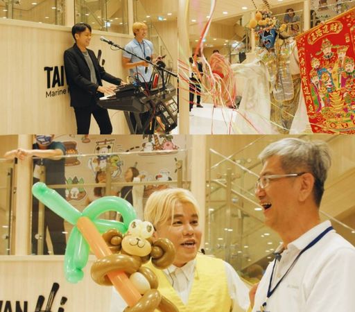 ▲澎湖輪船上歌手獻唱、變臉、互動氣球等活動。（圖／航港局）