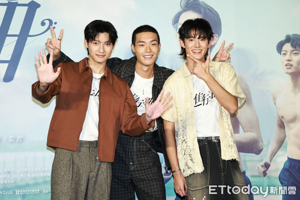 ▲▼  《進行曲》首映會-劉育仁,牧森,余杰恩 。（圖／記者黃克翔攝）