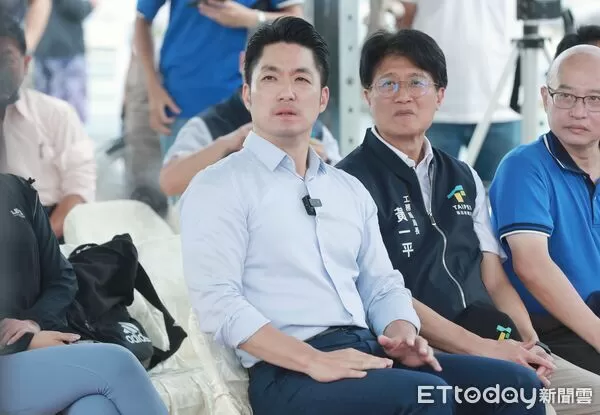 ▲▼蔣萬安「淡水河水岸空間環境營造工程」開工典禮。（圖／記者周宸亘攝）