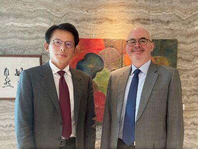 AIT處長谷立言、黃國昌會晤　討論台美經濟、防衛及全社會韌性