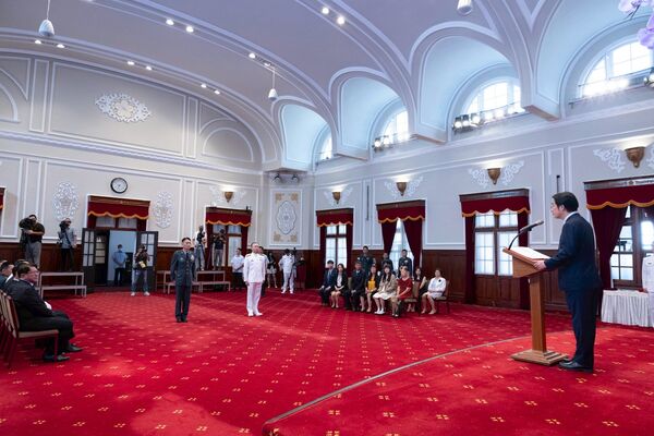 ▲▼總統賴清德主持將官晉升典禮。（圖／總統府提供）