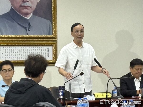 ▲▼國民黨主席朱立倫中常會致詞。（圖／記者鄭佩玟攝）