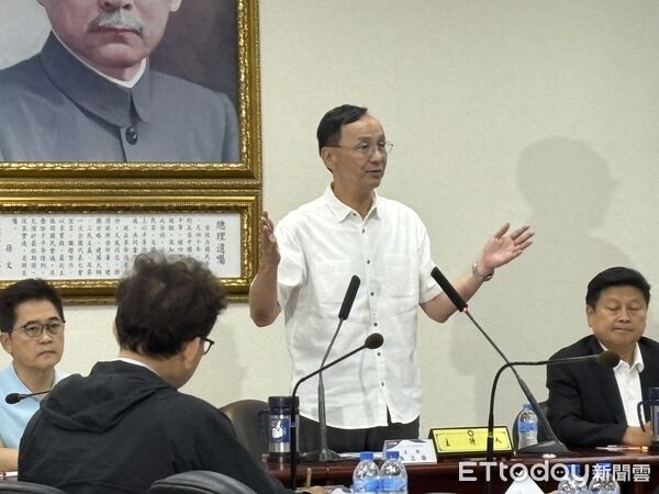 ▲▼國民黨主席朱立倫中常會致詞。（圖／記者鄭佩玟攝）