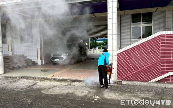 ▲台南市各校完成開學前校園清潔及消毒，市府強化防疫與環境整備。（圖／記者林東良翻攝，下同）