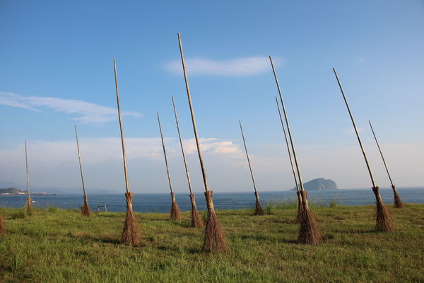 ▲潮境公園打卡地標「掃把救星」將撤下。（圖／海科館提供）