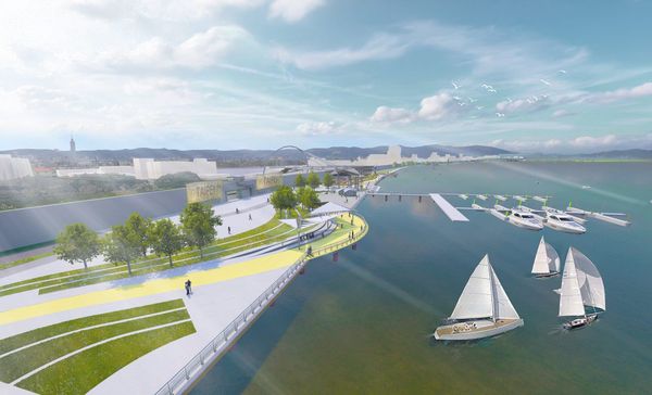 ▲北市府今啟動「淡水河水岸空間環境營造」計畫。（示意圖／水利處提供）