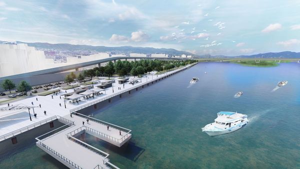 ▲北市府今啟動「淡水河水岸空間環境營造」計畫。（示意圖／水利處提供）
