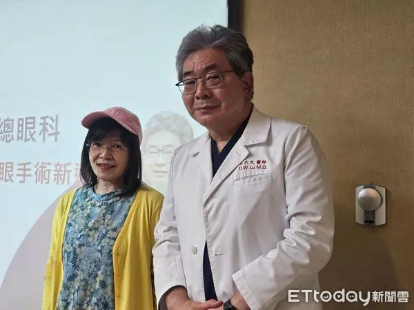 ▲▼三軍總醫院眼科主任、台灣青光眼關懷協會理事長呂大文（右）。（圖／記者洪巧藍攝）