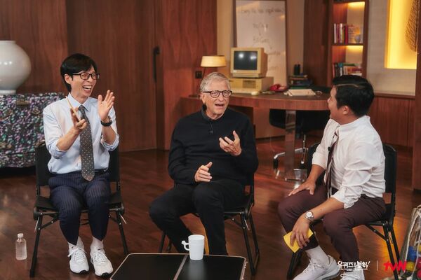 ▲▼比爾蓋茲首登韓綜合體劉在錫、曹世鎬。（圖／翻攝自Instagram／youquizontheblock）