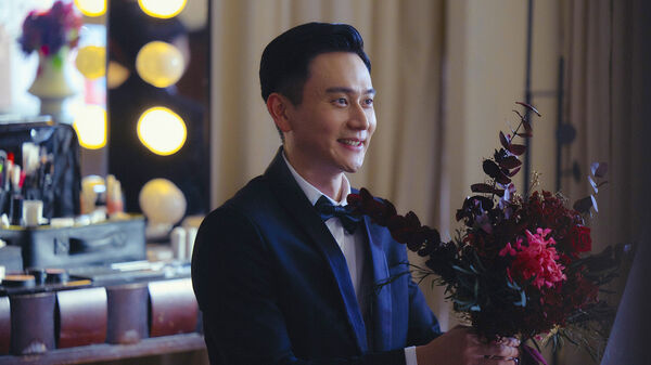 ▲劉冠廷（左）、余香凝（右）在《雙囍》中共演新人夫妻籌辦婚禮。（圖／水花電影提供）