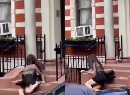 ▲安海瑟薇拍攝途中跌倒。（圖／翻攝自微博）