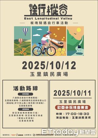 ▲▼單車騎行從知本火車站出發結合在地特色市集以及「台灣好湯啟動儀式」，體驗東部獨特的風光。（圖／記者王兆麟翻攝，下同）