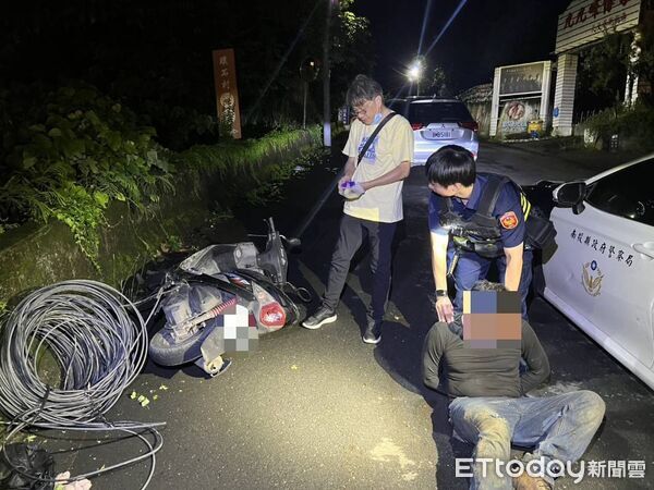 ▲埔里警方破獲近期數起台電公司所屬電纜線遭竊事件。（圖／記者高堂堯翻攝）