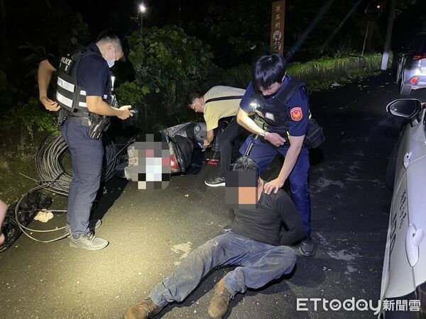 ▲埔里警方破獲近月數起台電公司所屬電纜線遭竊事件。（圖／記者高堂堯翻攝，下同）