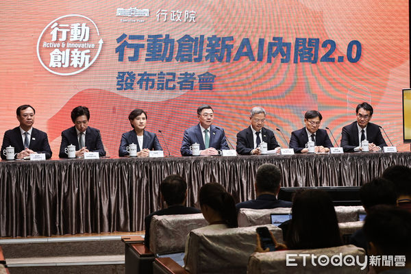 ▲行政院長卓榮泰宣布新任閣成員。（圖／記者林敬旻攝）