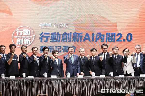 ▲行政院長卓榮泰宣布新任閣成員。（圖／記者林敬旻攝）