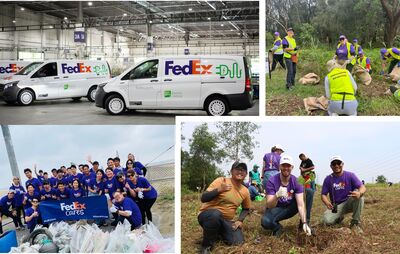 聯邦快遞擴大電動貨運車隊規模　員工參與社區計畫年增20%