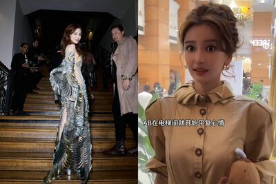 Angelababy解封後首公開見粉絲！　強忍淚水比心暖送百杯奶茶