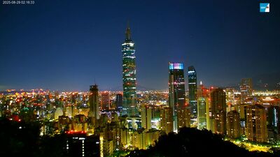 6秒奇景！象山鏡頭君直播地震瞬間　台北夜景「紅變藍」