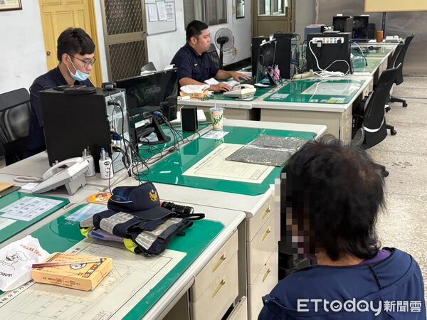 ▲林姓婦人求助內埔警方。（圖／記者陳崑福翻攝）