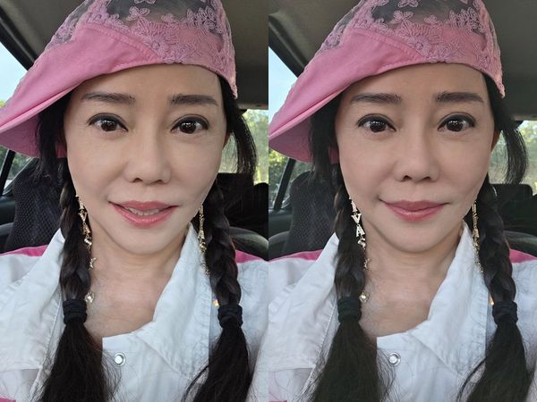 ▲▼狄鶯七夕曬自拍微笑。（圖／翻攝自臉書／狄鶯）