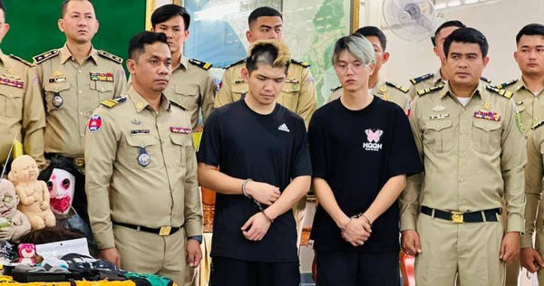 「晚安小雞」陳能釧（左）與同夥「阿鬧」被判刑。（圖／翻攝自臉書／Hun Many）