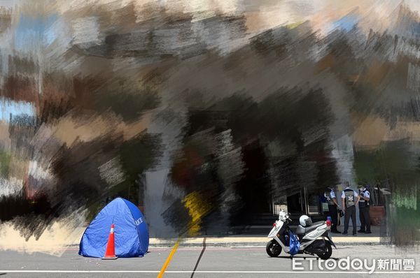 ▲高雄左營住宅大樓發生墜樓。（圖／記者許宥孺翻攝）