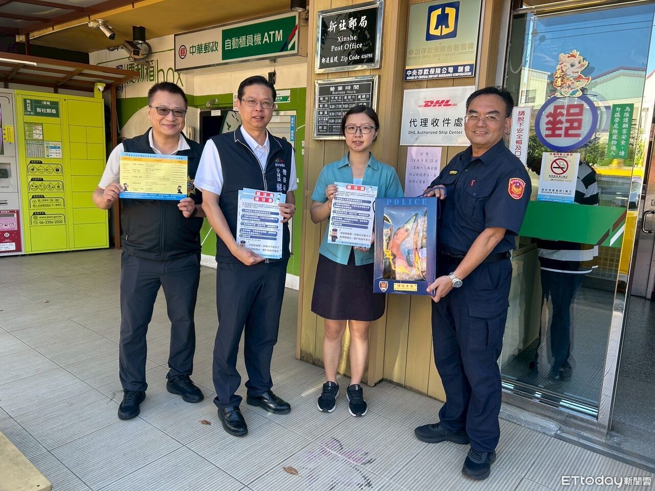 警銀聯手防詐　台中東勢警分局長赴銀行強化轄內防線