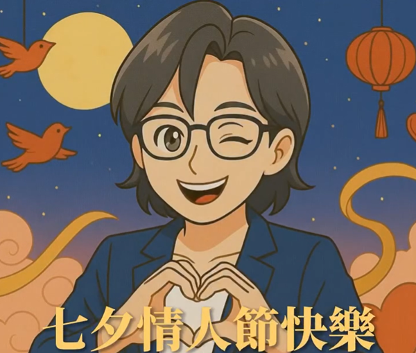 ▲▼蕭美琴AI影片祝賀七夕，竟是修圖失誤版本。（圖／翻攝Threads／蕭美琴）