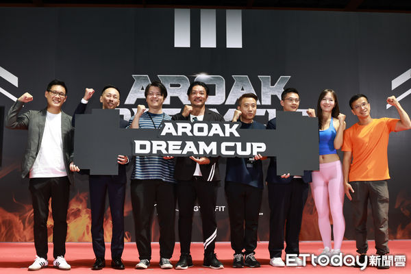 ▲▼ 藝人夢多《2025 AROAK DREAM CUP夢想盃力量大賽》力量開場啟動儀式-合照。（圖／記者黃克翔攝）