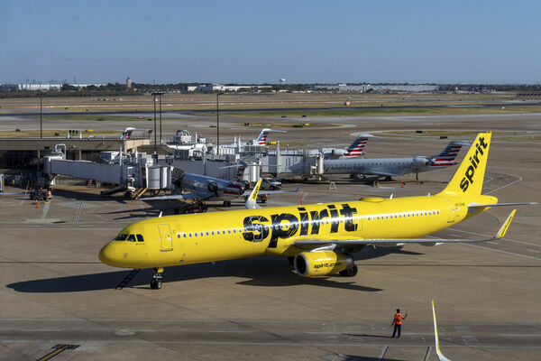 ▲▼美國廉航巨頭「精神航空」（Spirit Airlines）。（圖／達志影像／美聯社）