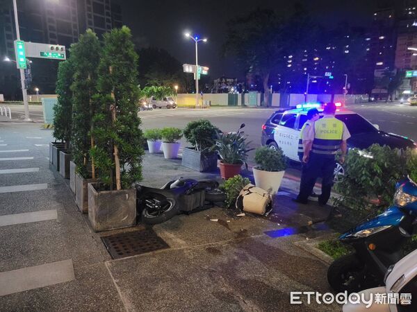 ▲▼無人機車車禍             。（圖／記者陳宏瑞翻攝）