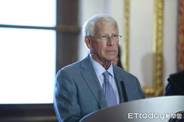 ▲美參議院軍事委員會主席維克（Roger Wicker）媒體見面會。（圖／記者林敬旻攝）