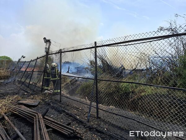 ▲▼桃園機場第三航廈附近30日發生火警。（圖／記者楊淑媛翻攝)