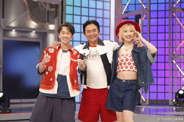 ▲《綜藝大熱門》轉為週末大型綜藝節目記者會，主持人吳宗憲、陳漢典、LULU出席。（圖／記者湯興漢攝）