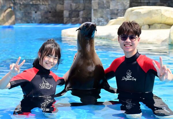 ▲宋逸民愛而駿哥與喬妹。（圖／藝起發光）