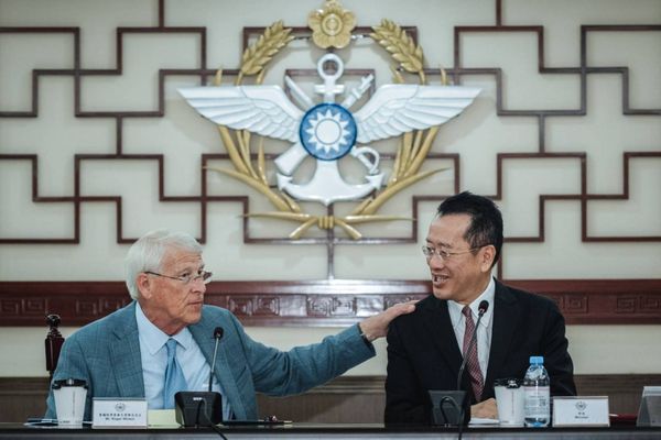 ▲▼國防部長顧立雄接待美國參議院軍事委員會訪團。（圖／國防部提供）