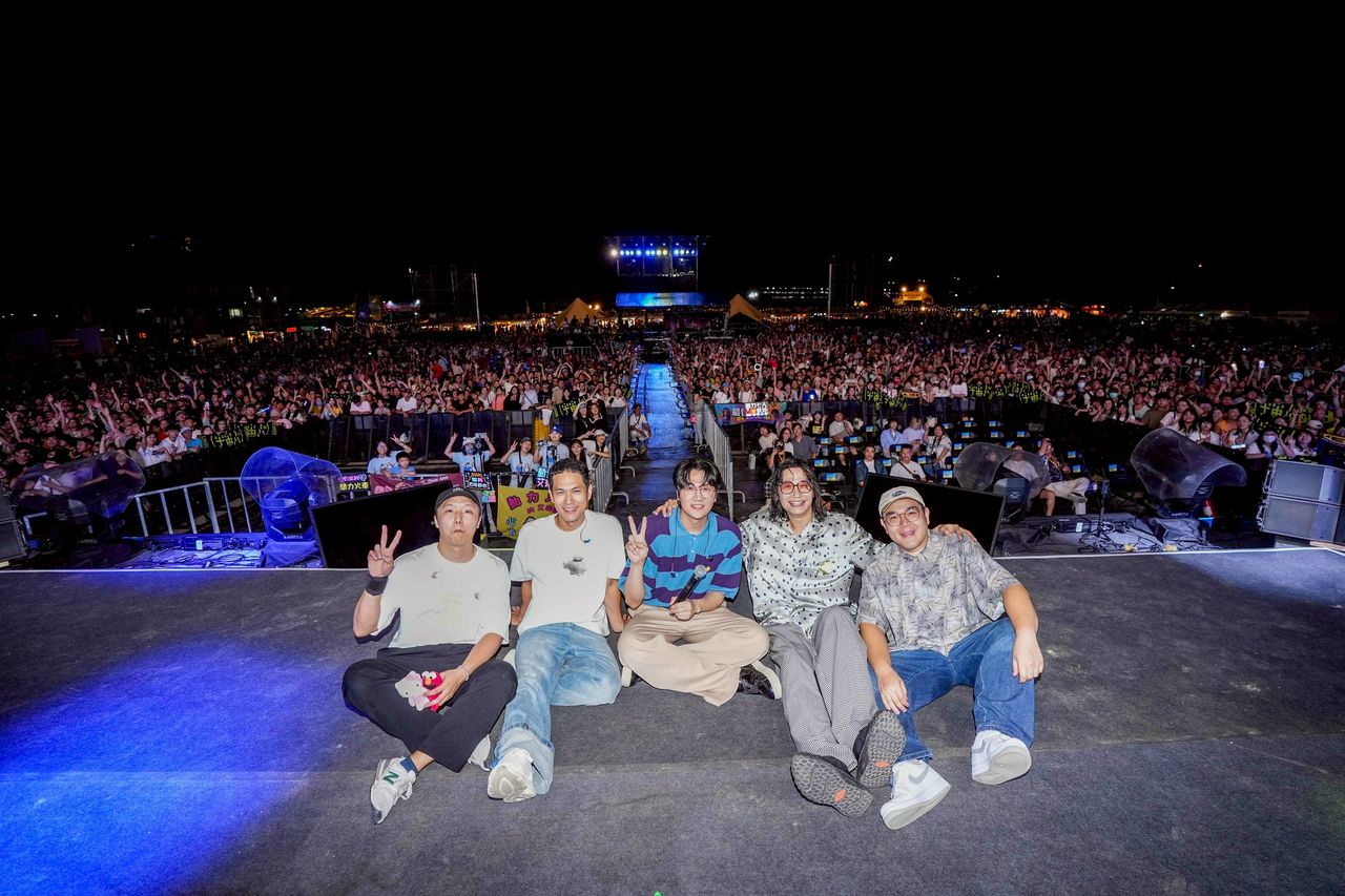 ▲▼ Matzka、動力火車、宇宙人出席桃園珍珠海岸國際音樂節首日。（圖／桃園市政府提供）