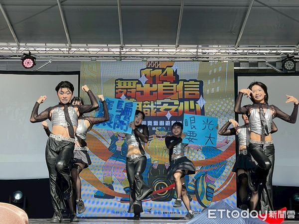 ▲「舞出自信．求職安心」街舞競賽現場熱力十足，青年學子用節奏尬出自信與正向能量。（記者林東良翻攝，下同）