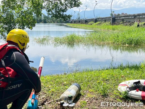 ▲▼  嘉義市消防局蘭潭救溺 演練 。（圖／嘉義市消防局提供）