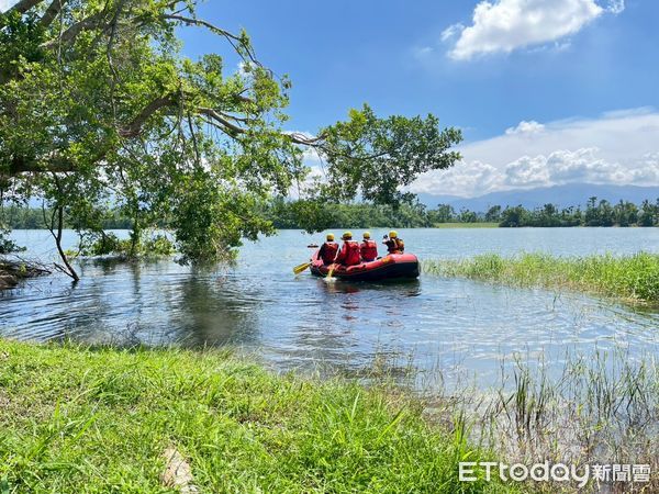 ▲▼  嘉義市消防局蘭潭救溺 演練 。（圖／嘉義市消防局提供）