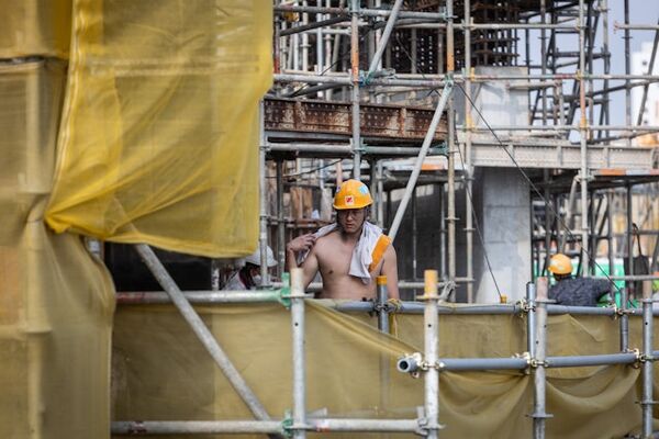 ▲▼香港建築工。（圖／香港01）