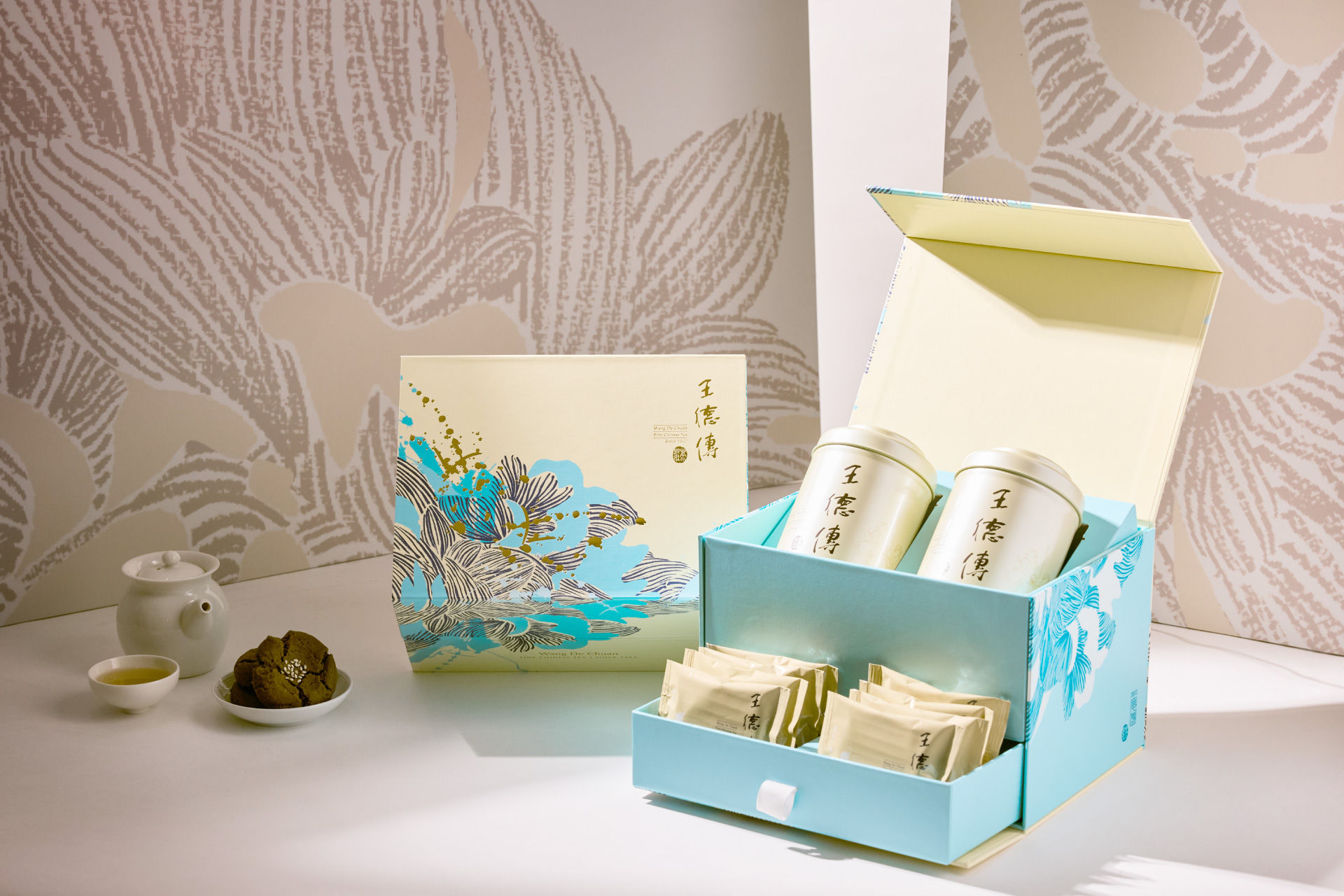 ▲王德傳、TWG TEA 2025年中秋茶禮。（圖／品牌提供）