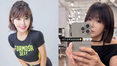 壯壯一刀剪到耳下「回歸招牌短髮」　羞問：大家喜歡嗎？